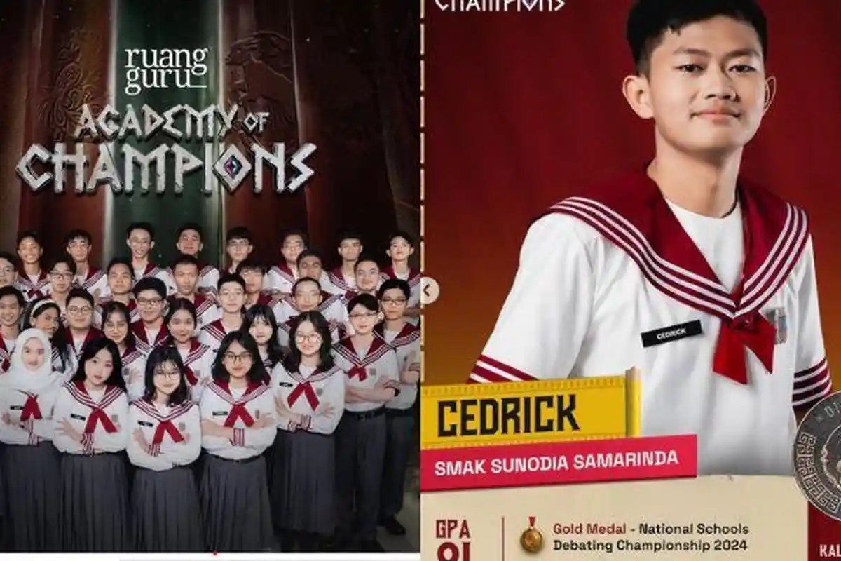 Jam Tayang Academy of Champions Ruangguru Episode 2 dan Peserta, Ada Cedrick Asal Samarinda Kaltim