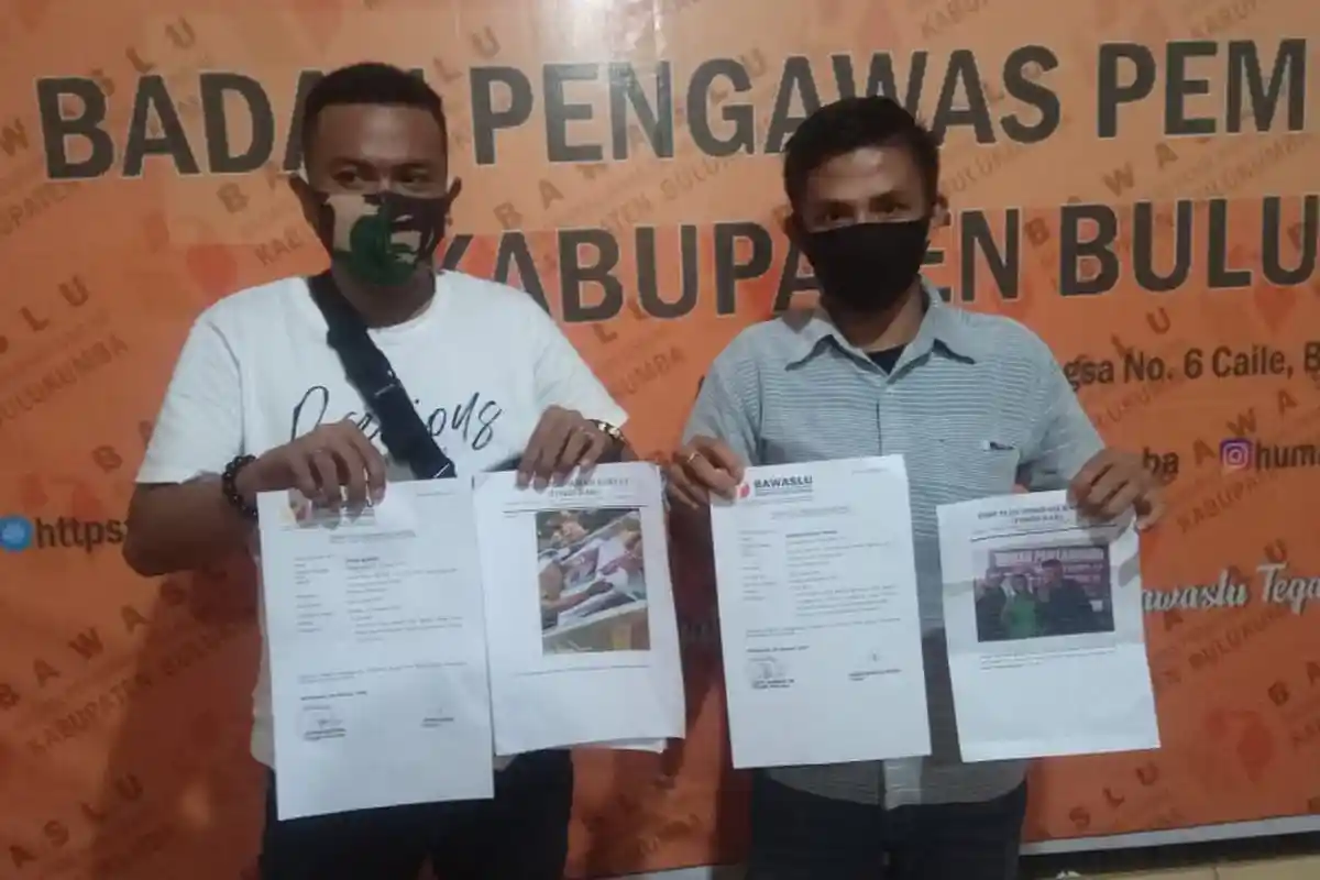 Forderak Lapor Kasatpol PP dan Ketua APDESI Bulukumba ke Bawaslu