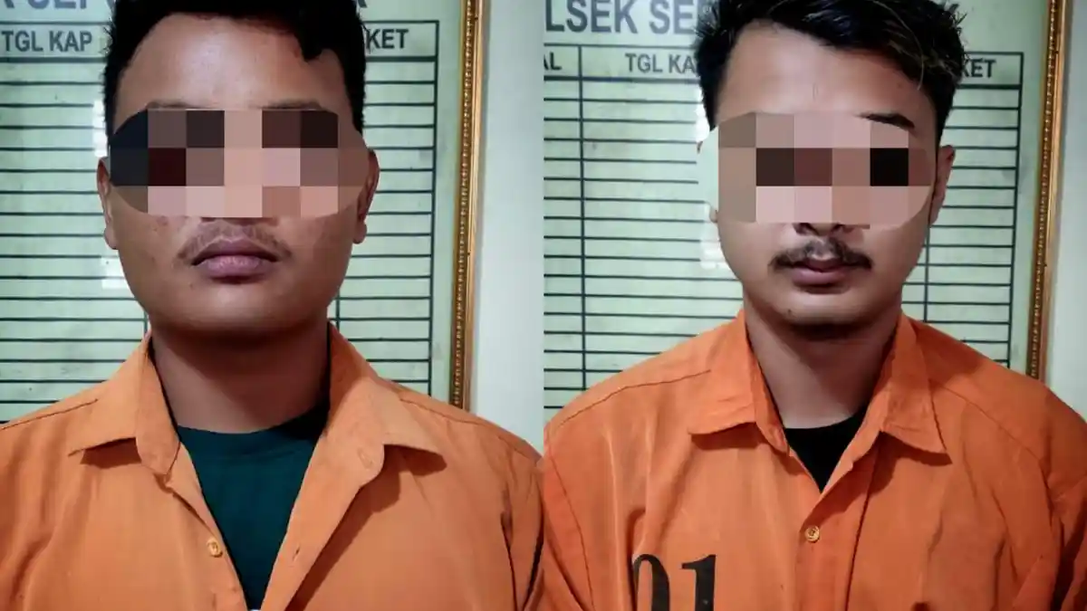 Polsek Seputih Banyak Polda Lampung Tangkap 2 Pemuda karena Narkoba