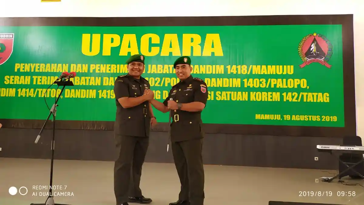Dandim 1414 Tana Toraja Letkol Czi Hiras M S Turnip Berganti