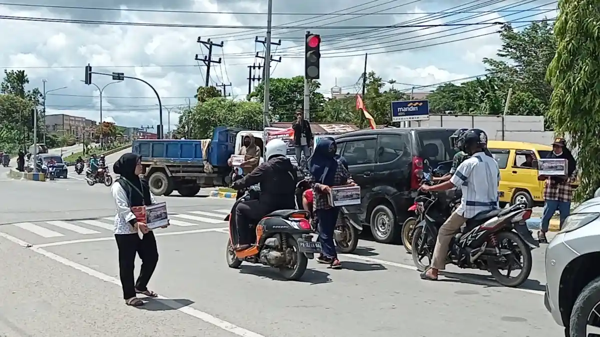HMI Cabang Sorong Galang Dana Untuk Korban Kebakaran di Kampung Makassar