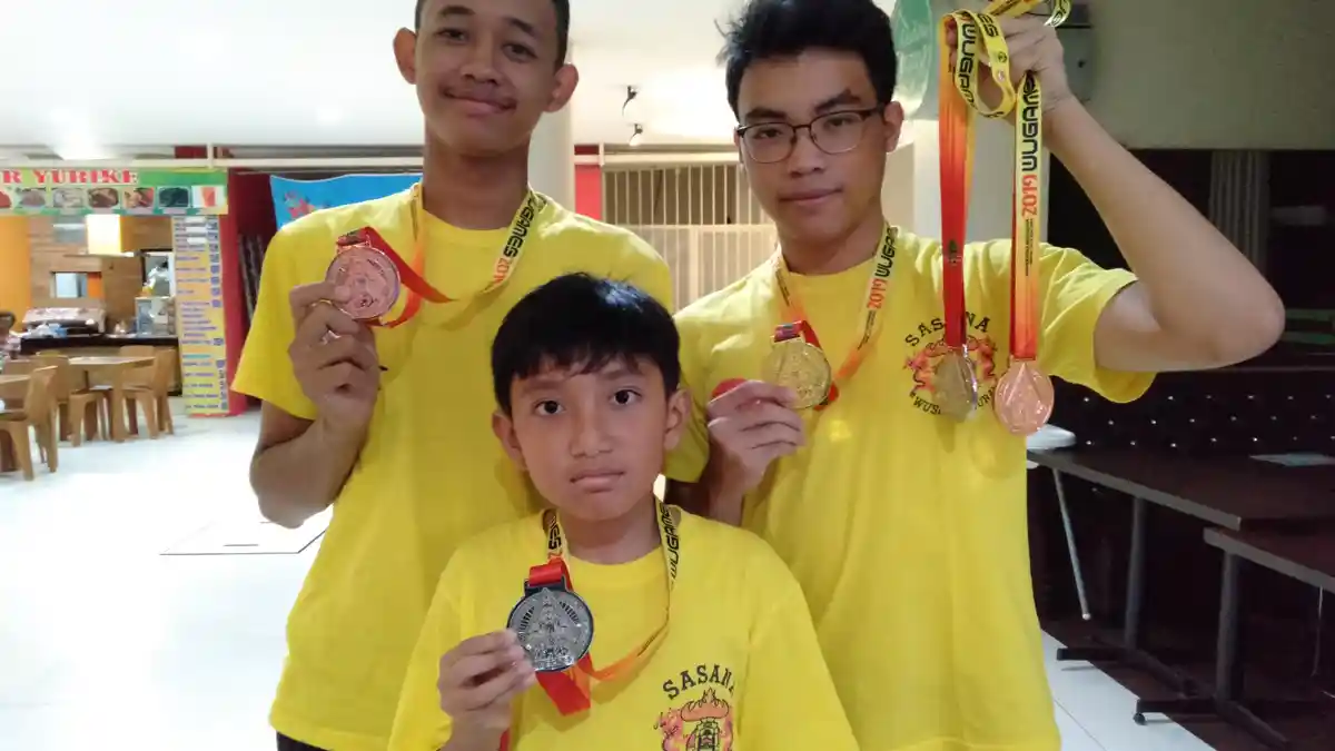 3 Atlet Wushu Lampung Sabet Medali Emas, Perak, dan Perunggu di Wugames 2019