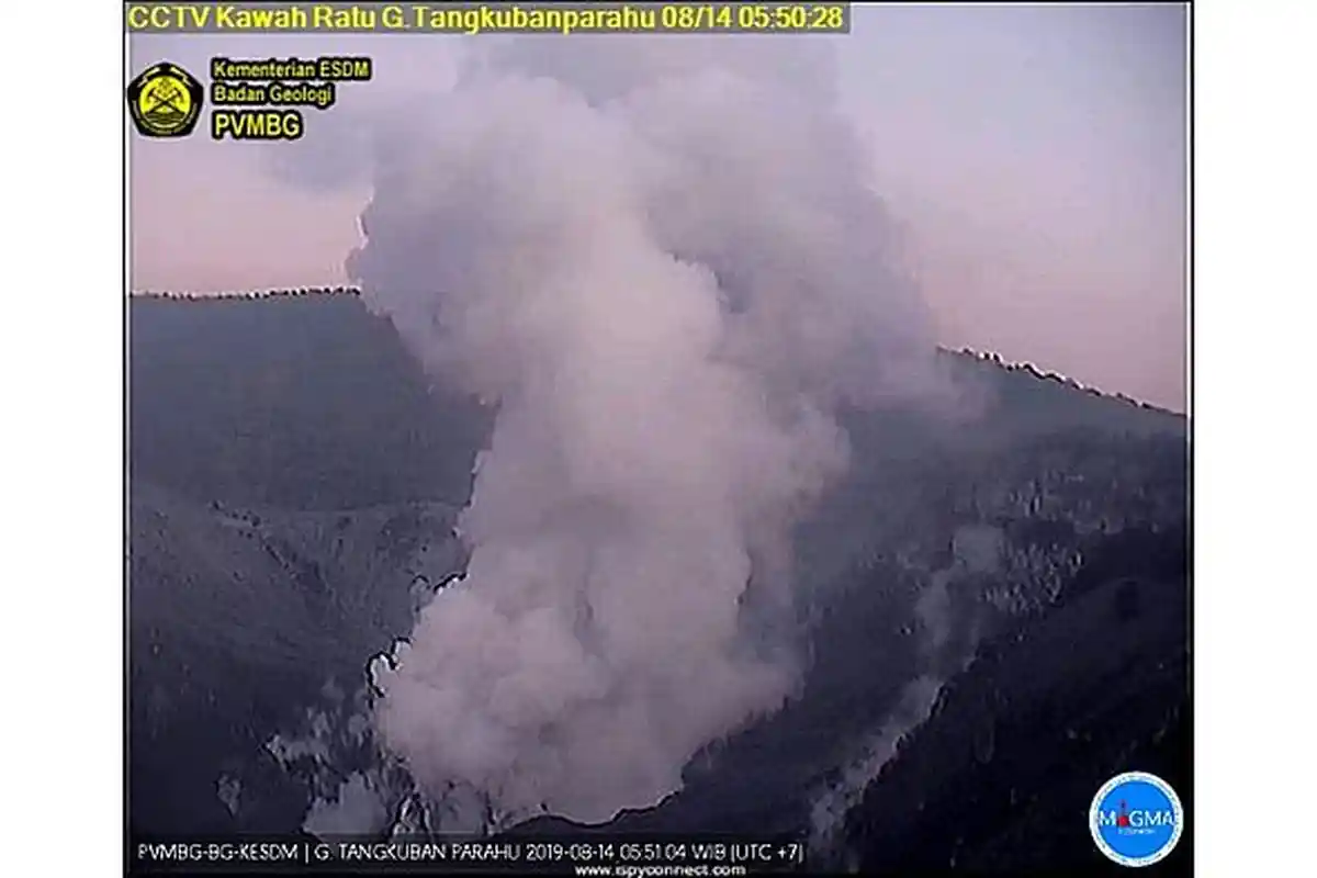 Penjelasan PVMBG Tentang Gunung Tangkuban Parahu yang Terus Erupsi Dalam 2 Minggu Ini