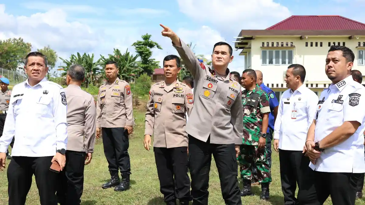 Wakapolda Sumut Tinjau Kesiapan Mako Sementara Polres Paluta di Aek Suhat