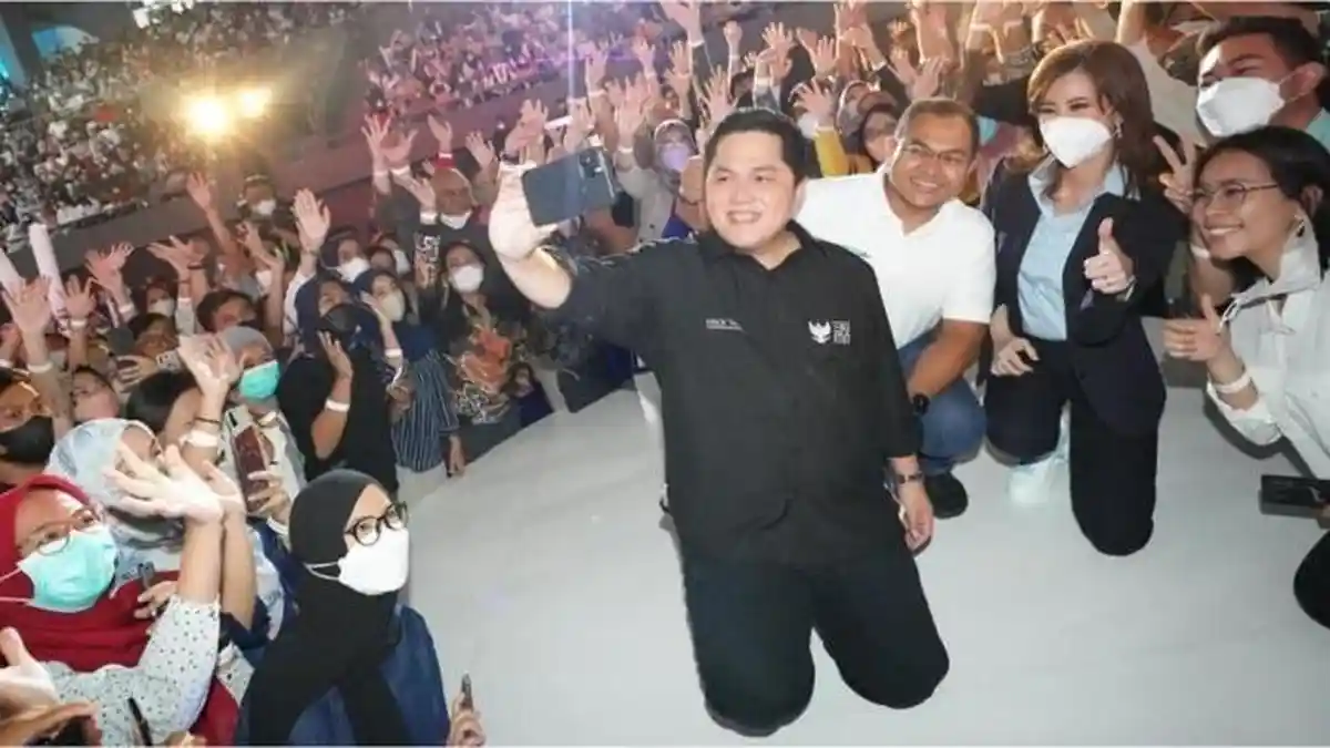 Erick Thohir Cawapres Kuasai Ceruk Pemilih Muda Pilpres 2024