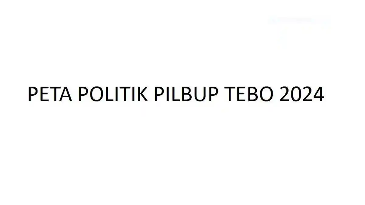 Daftar Nama 2 Pasangan Calon Pilbup Tebo 2024 Lengkap dengan Partai Pengusungnya