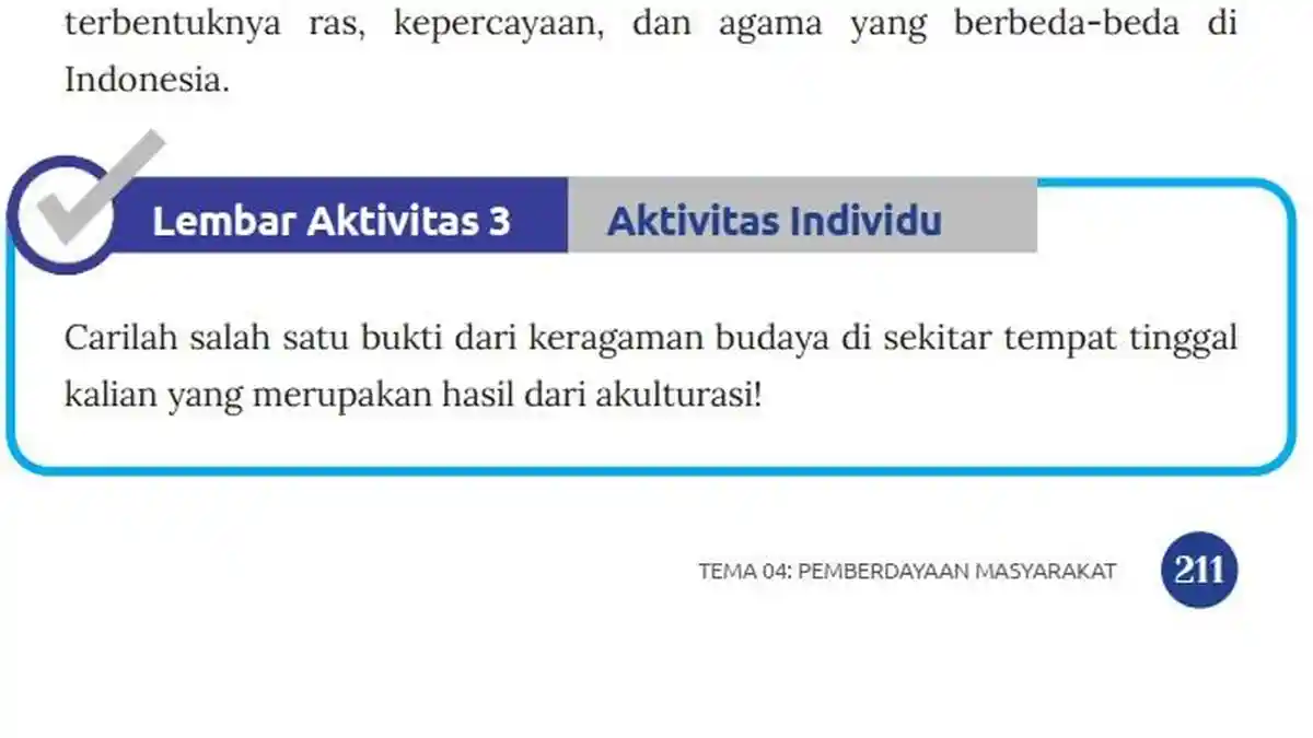 Jawaban Lembar Aktivitas 3, Kunci Jawaban IPS Kelas 7 Halaman 211 Kurikulum Merdeka
