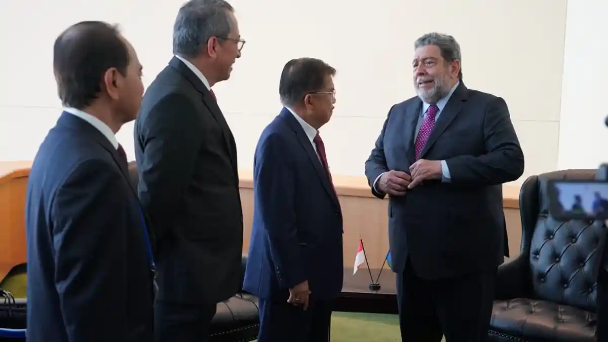 Sidang Umum PBB, Kepala Negara Kepulauan Satu Per Satu Temui Wapres JK