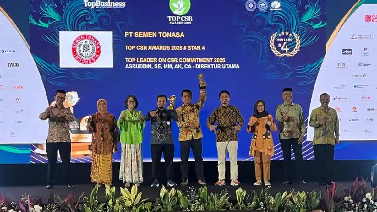 Kembali Catatkan Prestasi, Semen Tonasa Raih TOP CSR Awards 2025 – Star 4