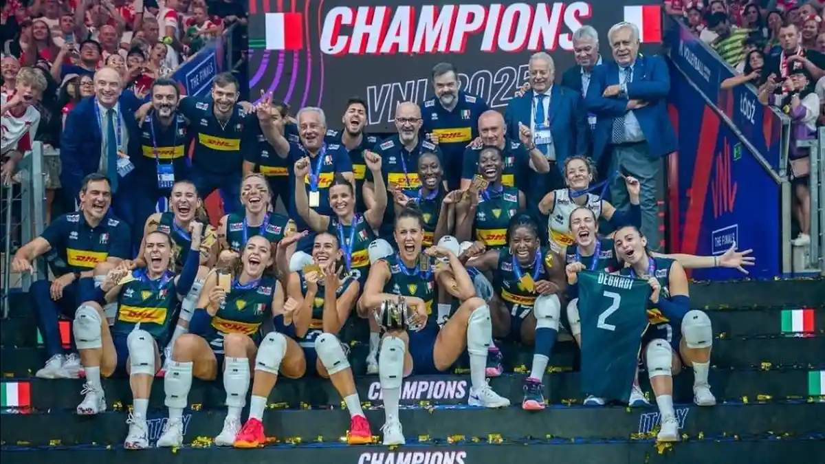 Juara VNL 2025, Voli Putri Italia Sukses Pertahankan Status Juara Bertahan