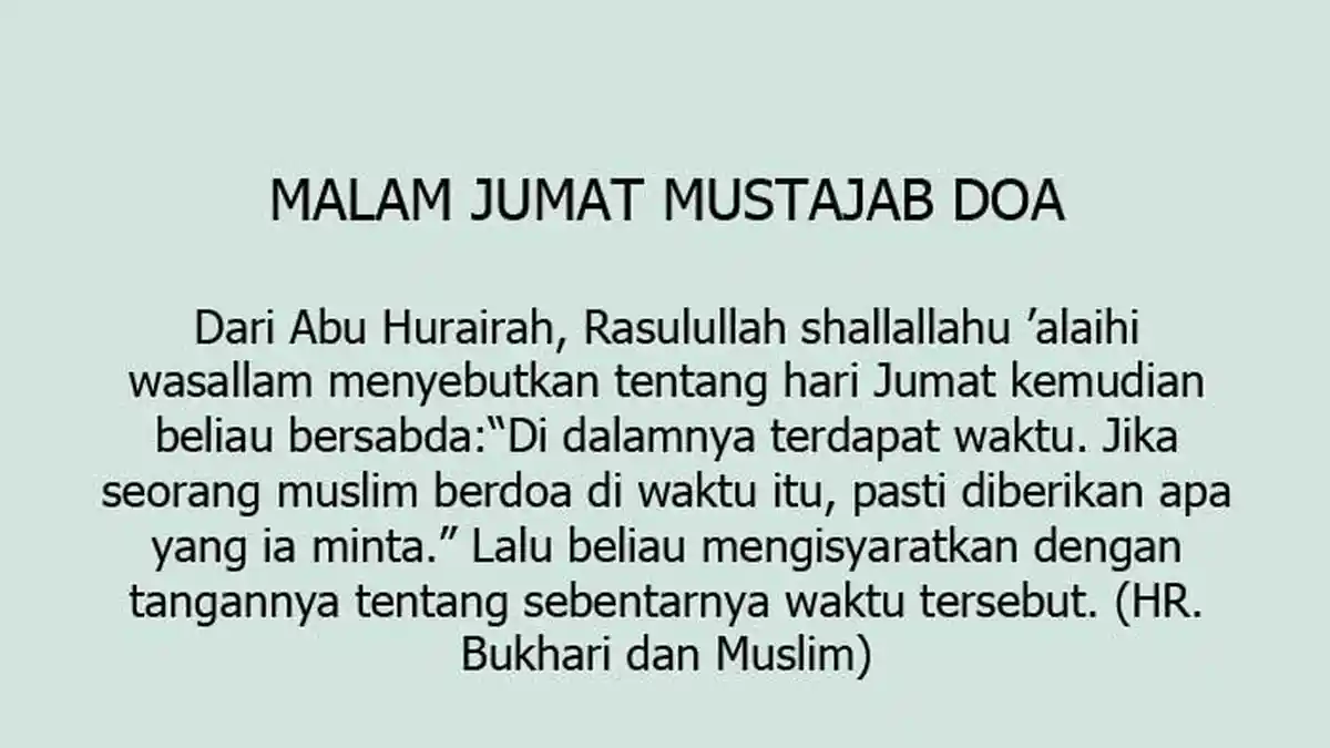 Keistimewaan Membaca Sholawat Nabi di Malam Jumat