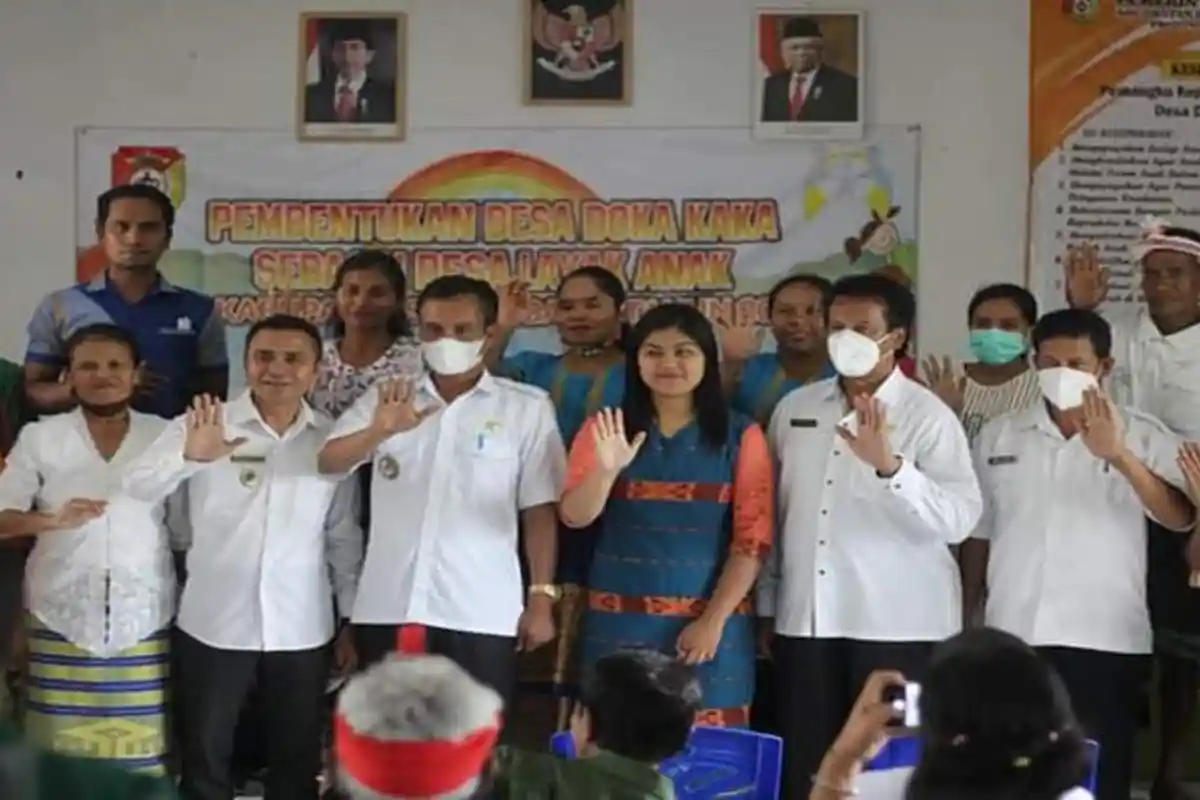 Wakil Bupati Sumba Barat John Lado Canangkan Pembentukan Desa Layak Anak di Doka Kaka