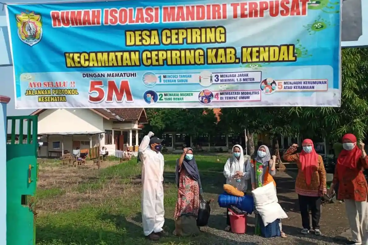 Pemdes Cepiring Kendal Pakai Bangunan Sekolah Jadi Tempat Isolasi