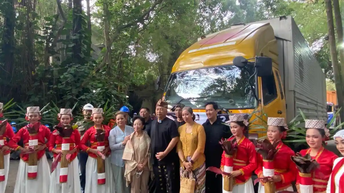 Ternyata Begini Proses Pengiriman 80 Bilah Garuda Ke IKN, Diawali Upacara Adat Sunda 'Ngarajah'
