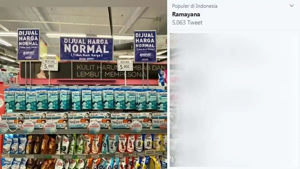 Ramayana Jual Masker dengan Harga Normal, Pembelian Dibatasi Per Orang Cuma Boleh Beli 1