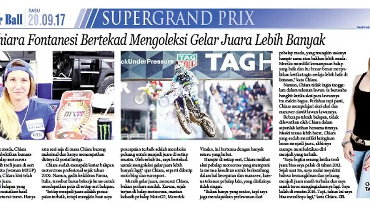 Chiara Fontanesi Bertekad Mengoleksi Gelar Juara Lebih Banyak