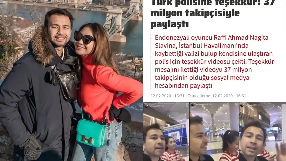 Kopernya Hilang, Raffi Ahmad Bantah Berita Media Turki, Ayah Rafathar Kantongi Identitas Pencuri