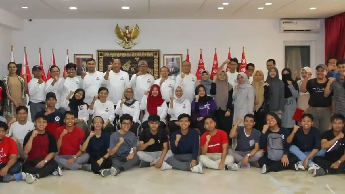 Semarak HUT ke-77 RI di KBRI Tunis, Dubes RI: Kemerdekaan Jembatan Emas