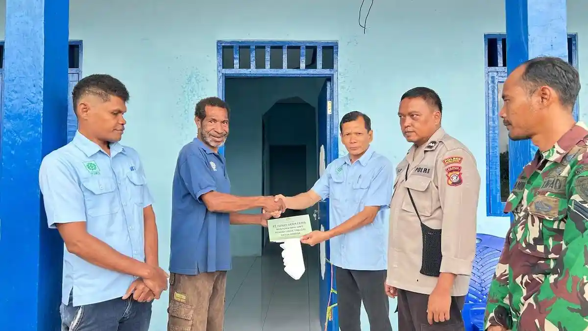 Kini Thomas Bhiyu, Warga Boven Digoel Rasakan Hunian Nyaman Bantuan PT TSE Group