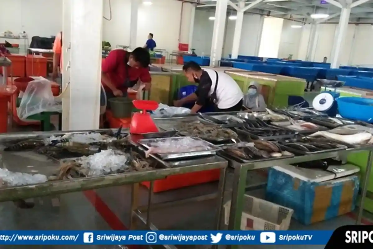 PASAR Ikan Modern Palembang Sepi Pembeli, Pedagang : Hari Biasa Sepi, Kadang Cuma 5 Orang yang Beli