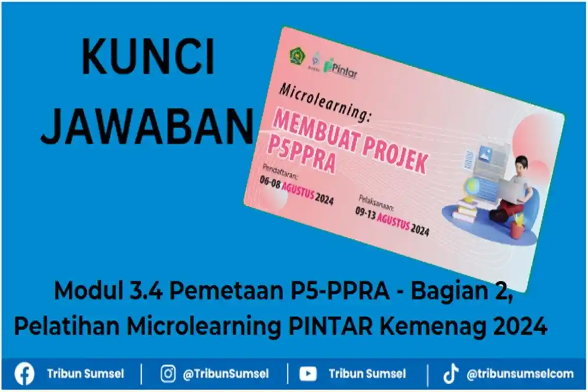 Kunci Jawaban Modul 3.4 Pemetaan P5-PPRA - Bagian 2, Pelatihan Microlearning PINTAR Kemenag 2024
