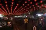 Sambut Imlek Ribuan Lampion Terpasang di Pasar Gede Solo
