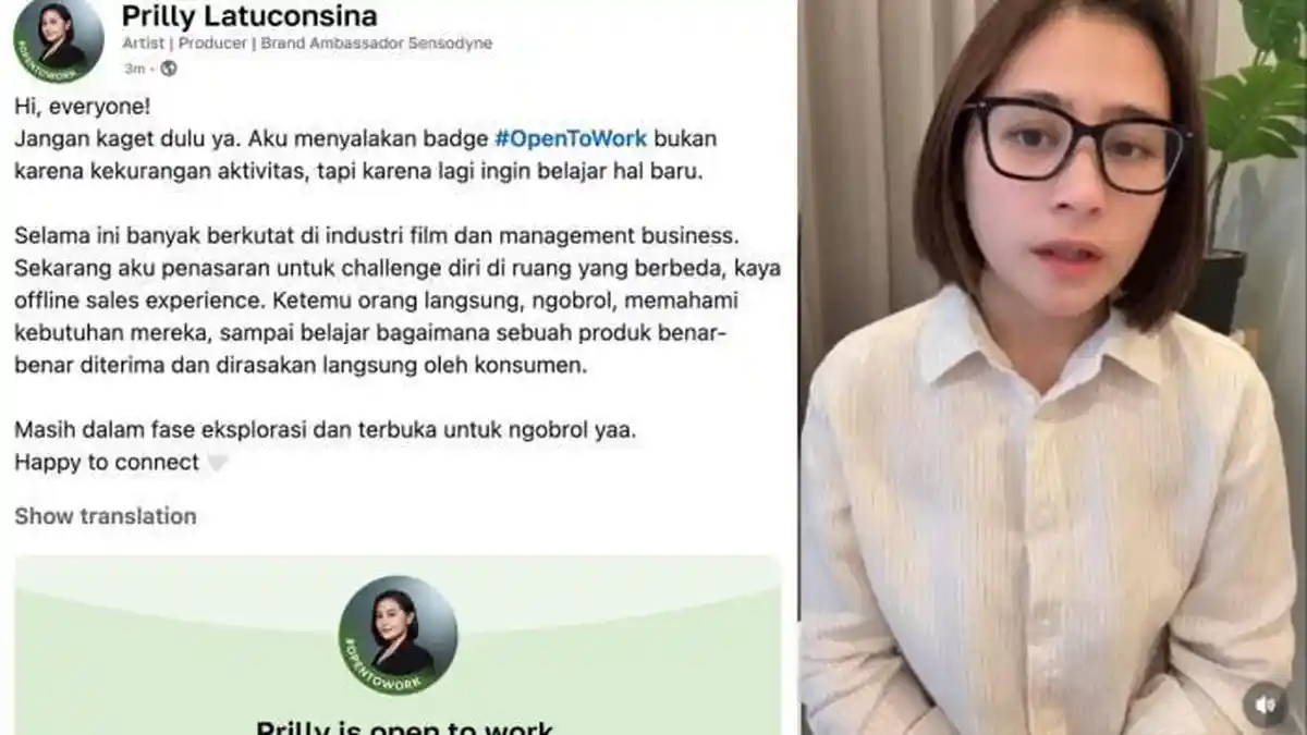 Artis Prilly Latuconsina Dihujat Tak Punya Empati Usai Cari Lowongan Kerja di Linkedln