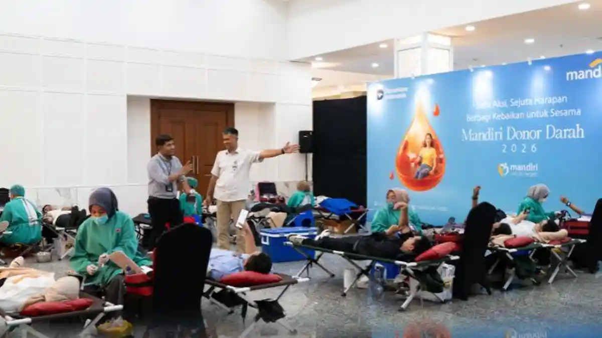 Perkuat Stok Darah Nasional, Bank Mandiri Gandeng PMI Kumpulkan 2.800 Pendonor Darah