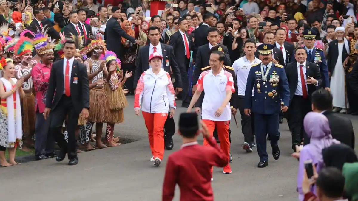Menko PMK Laporkan Pelaksanaan Torch Relay pada Presiden