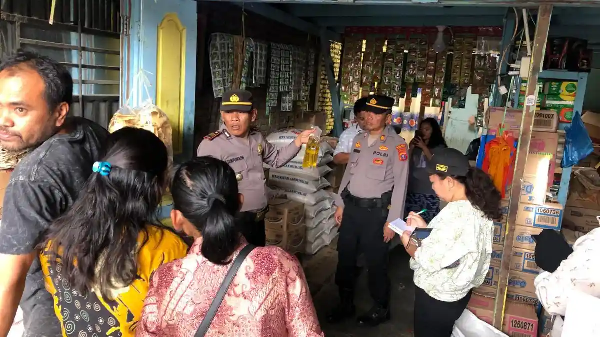 Jelang Rahmadan, Polres Humbahas Cek Ketersediaan Bahan Pangan di Pasar