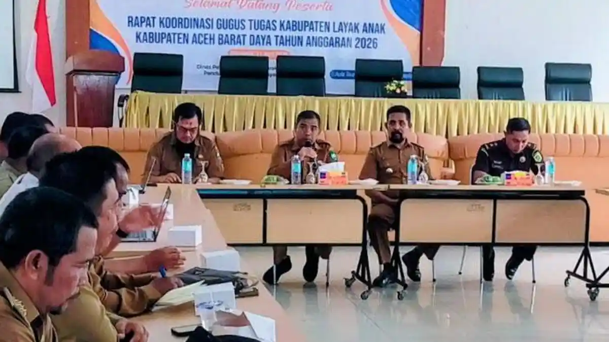 Rakor Gugus Tugas Kabupaten Layak Anak Abdya Tekankan Sinergi dan Komitmen Bersama