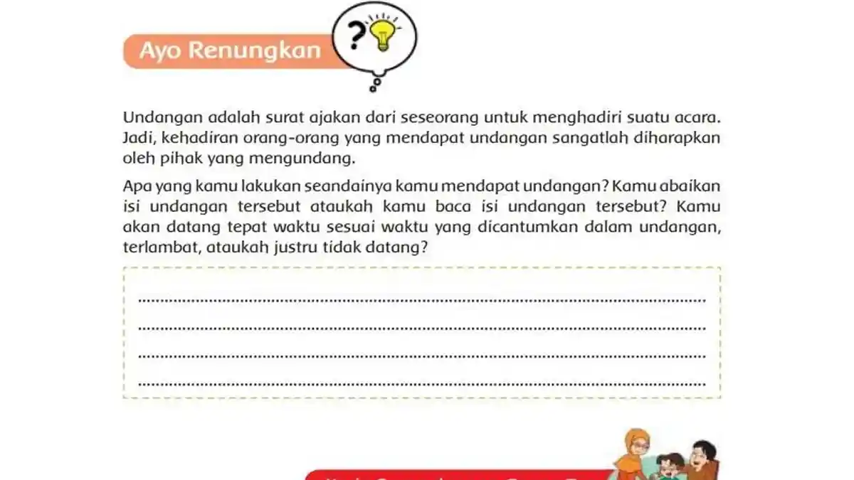 Kunci Jawaban Tema 7 Kelas 5 Halaman 162: Surat Undangan