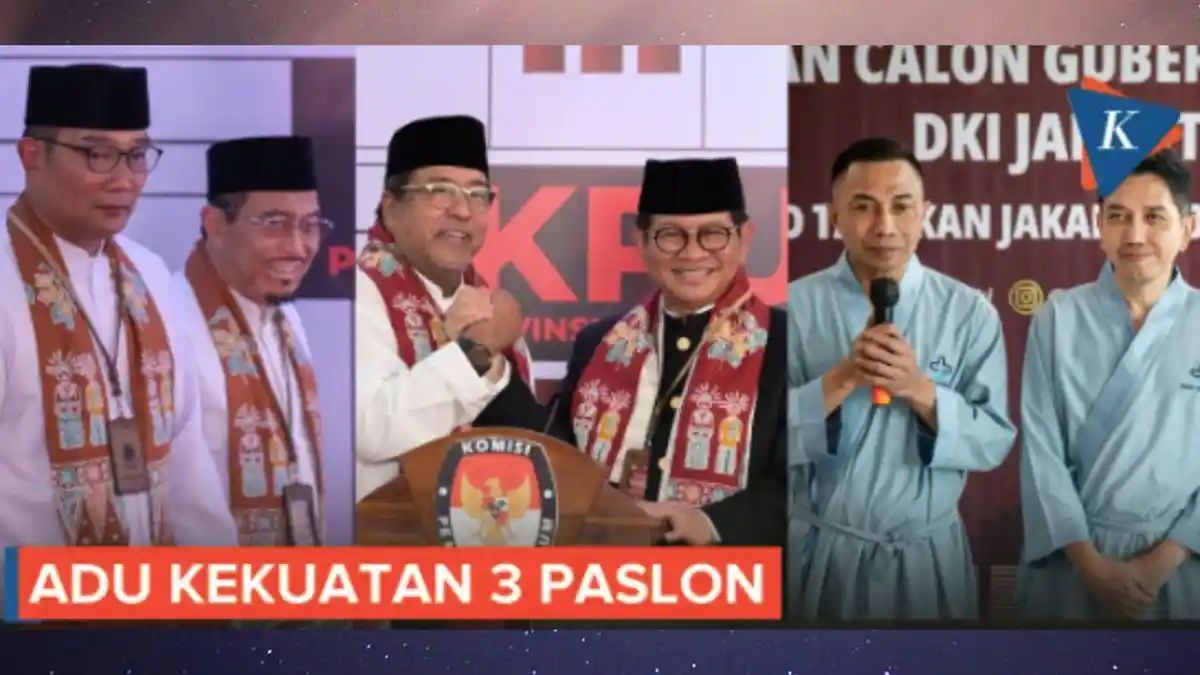 5 Survei Pilkada Jakarta 2024: Pramono Anung - Rano Karno vs Ridwan Kamil - Suswono, Skor 2 - 3