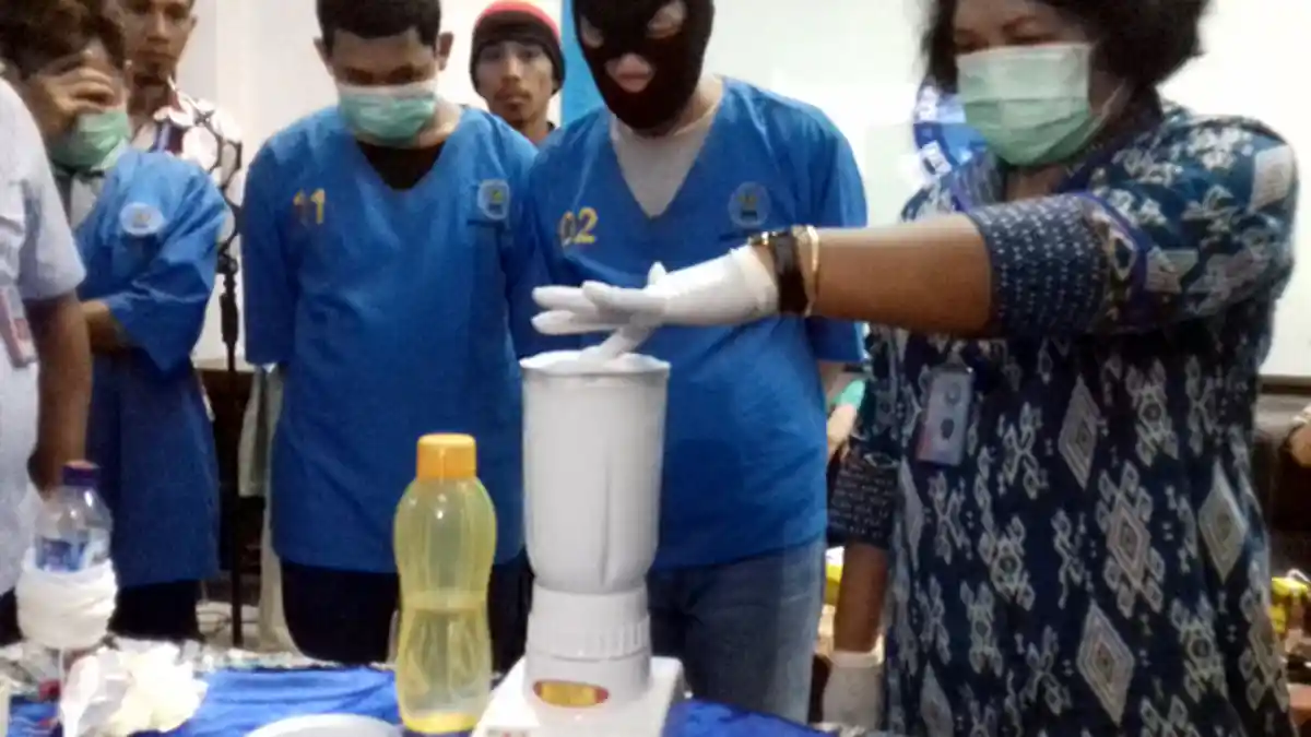 76,05 Gram Sabu Milik Terpidana Mati Amir Aco Diblender