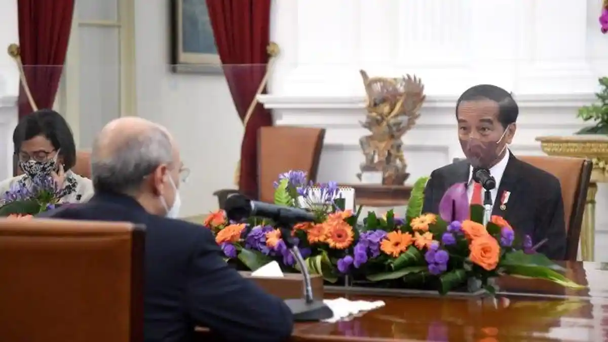 Presiden Jokowi dan Sri Mulyani Terima Kunjungan Presiden Islamic Development Bank, Bahas Apa?