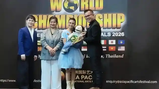 Pelajar Indonesia Sabet 2 Emas di Kompetisi Seni World Championship Grand Finals 2026 Bangkok