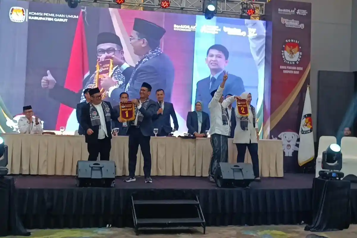 Hasil Pengundian Nomor Urut di Pilkada Garut 2024: Helmi-Yudi Nomor 01, Syakur-Putri 02