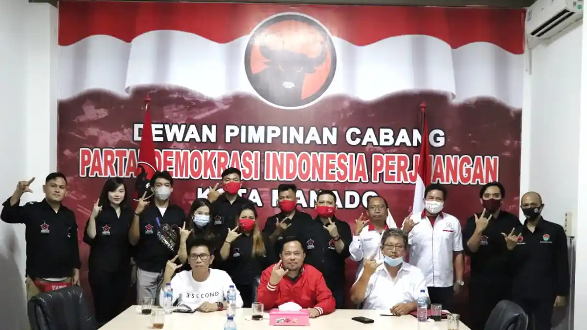 Lantik Sayap Partai, DPC PDIP Manado Matangkan Kemenangan di Pilkada 2020