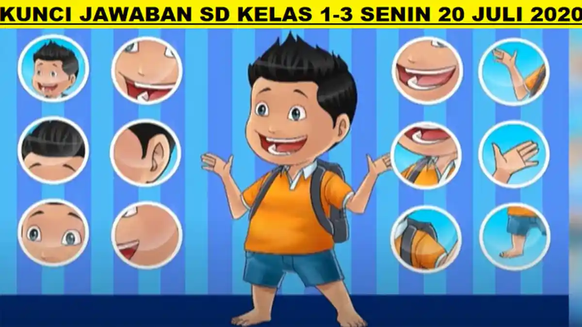 Kunci Jawaban SD kelas 1-3 TVRI Senin 20 Juli 2020: Apa yang Bisa Dilakukan dengan Panca Indramu?