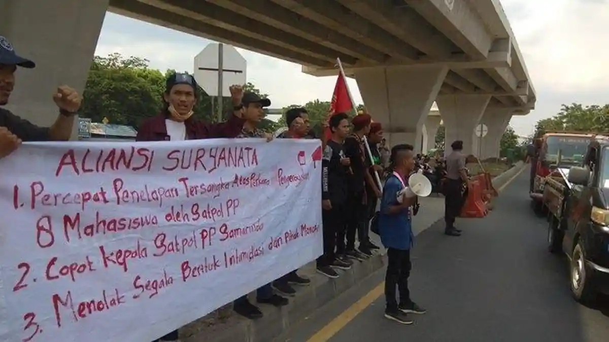 Keroyok 8 Mahasiswa, Dua Oknum Anggota Satpol PP Samarinda Jadi Tersangka