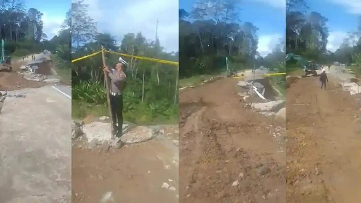 Jalan Kubar–Mahulu Longsor, BBPJN Kaltim Gerak Cepat Lakukan Perbaikan