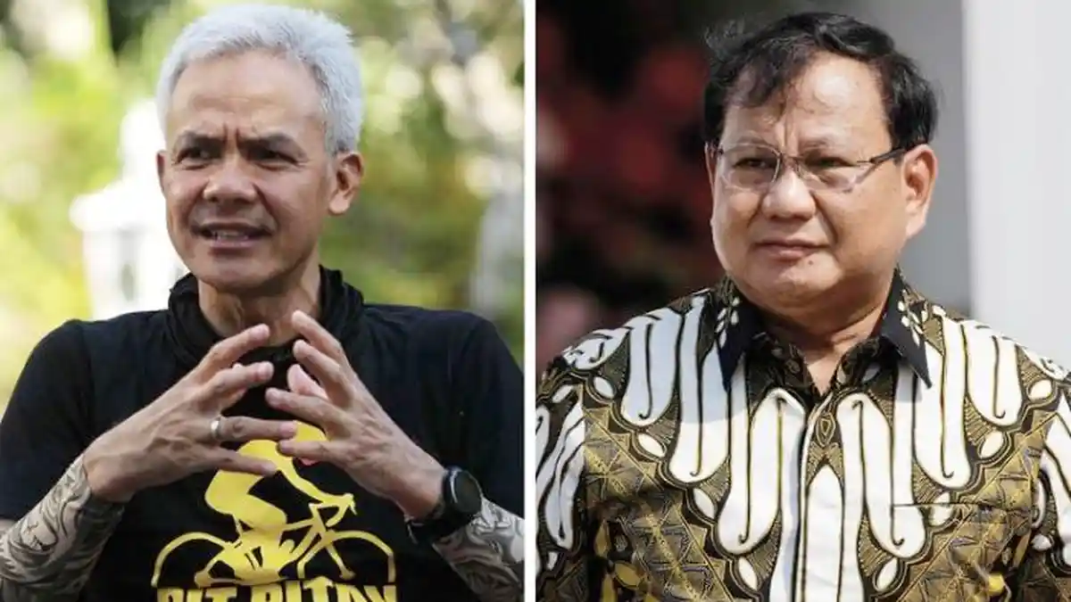 Survei Capres Veyor: Elektabilitas Ganjar Pranowo Teratas, Prabowo Nomor Dua