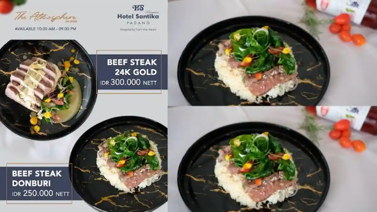 Hotel Santika Premiere Padang Hadirkan, Beef Steak dengan Pilihan ...