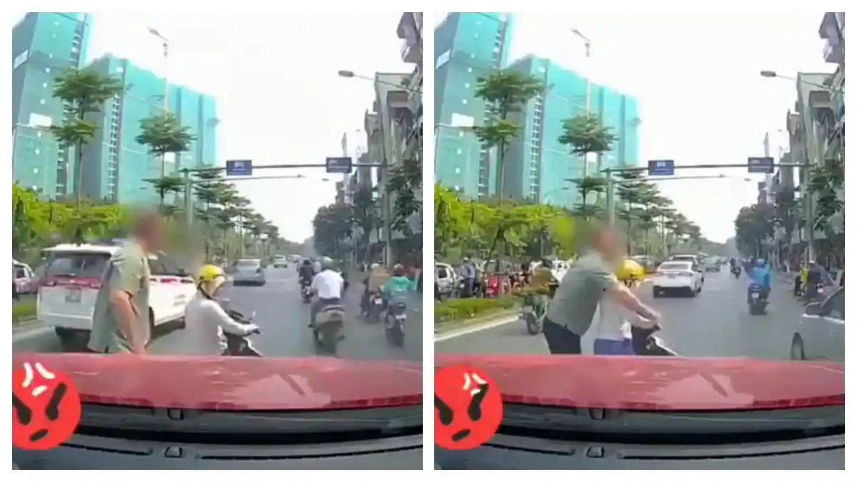 Lihat Nih Tingkah Ngeselin Emak-emak Lagi Bawa Motor di Jalan Raya, Sampai Diseret Tetep Keukeuh
