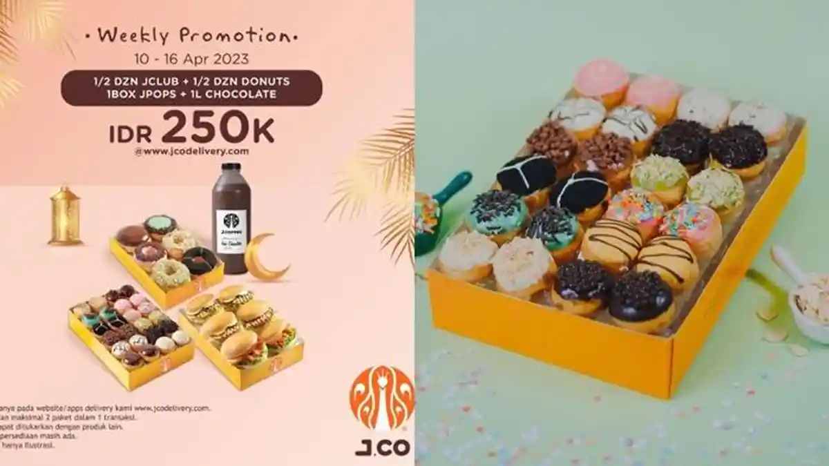 Promo J.CO Hari ini 14 April, Dapatkan 1 Box Jpops, 6 Donat, 6 Jclub ...