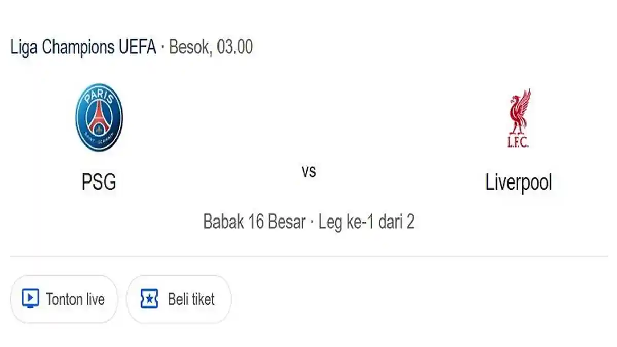 Prediksi Skor dan Susunan Pemain PSG VS Liverpool, Adu Tajam Dembele dan Jota