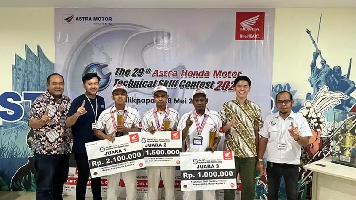 Para Pemenang Regional Technical Skill Contest 2025 Astra Motor Kaltim 1 Melaju ke Tingkat Nasional