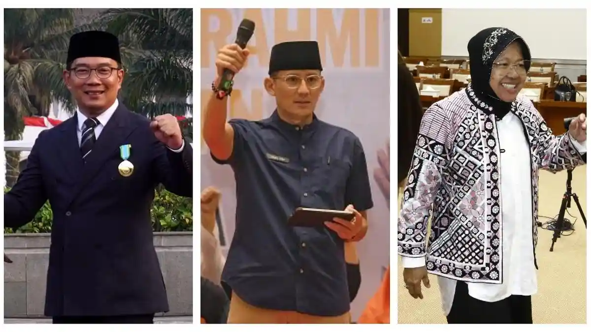 Ridwan Kamil, Sandiaga Uno Hingga Tri Rismaharini Masuk Bursa Cagub DKI