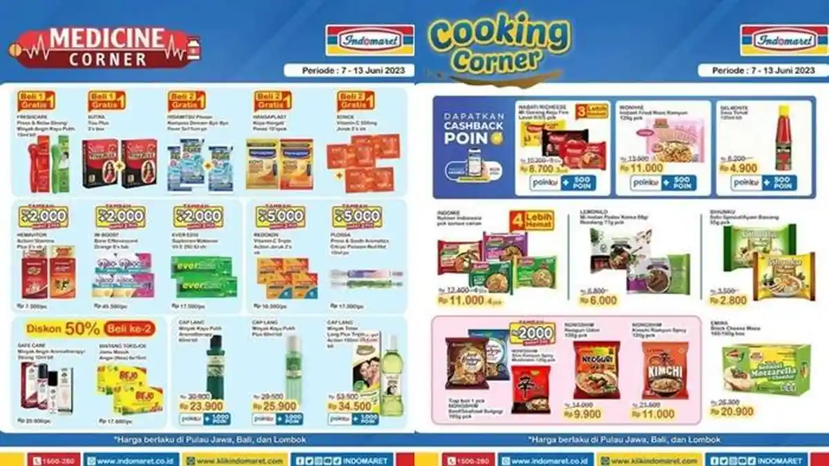 Baru Katalog Promo Indomaret Hari ini 7 Juni 2023, Ada Diskon 50 Persen untuk Pembelian Kedua