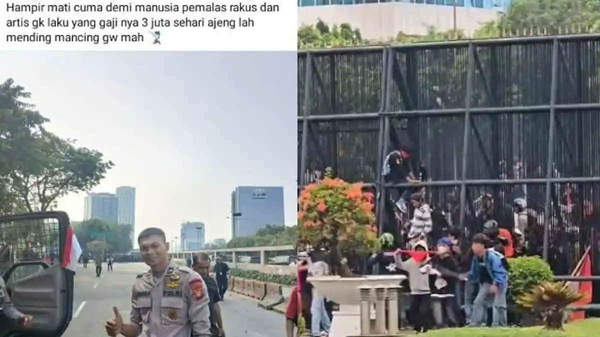 Dukung Mahasiswa, Polisi Ini Ngaku Ingin Gabung dengan Pendemo: Kalo Bisa Bareng Runtuhin DPR